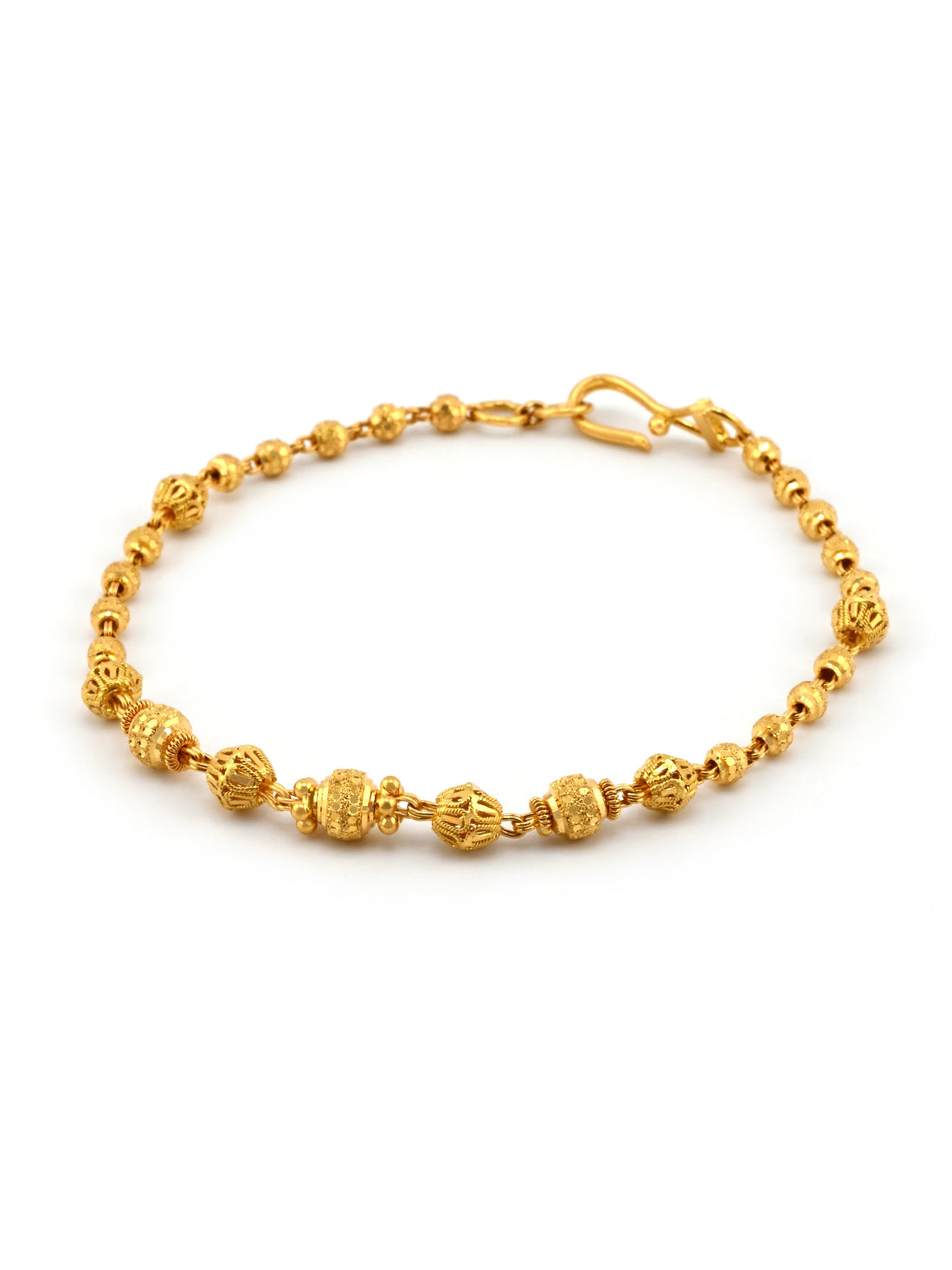 22ct Gold Ball Ladies Bracelet