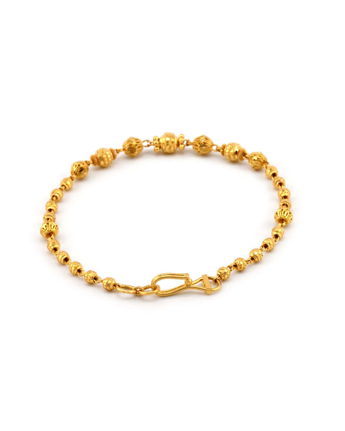 22ct Gold Ball Ladies Bracelet