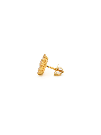 22ct Gold CZ Stud Earrings