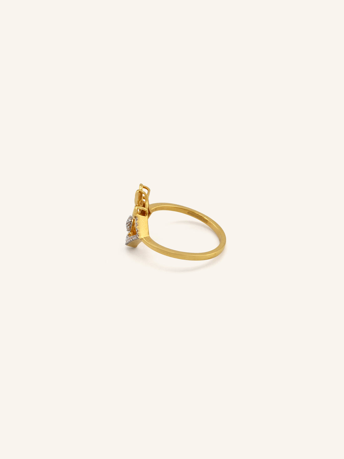 22ct Gold CZ Ladies Ring