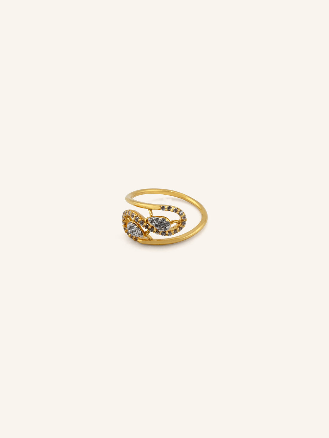 22ct Gold CZ Ladies Ring