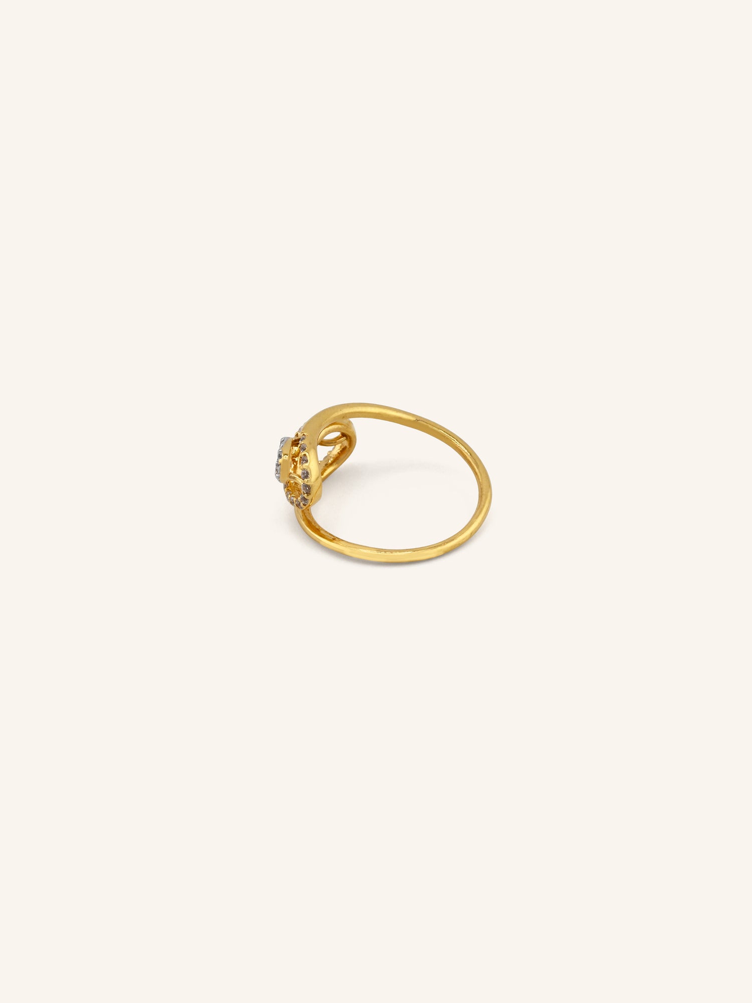 22ct Gold CZ Ladies Ring
