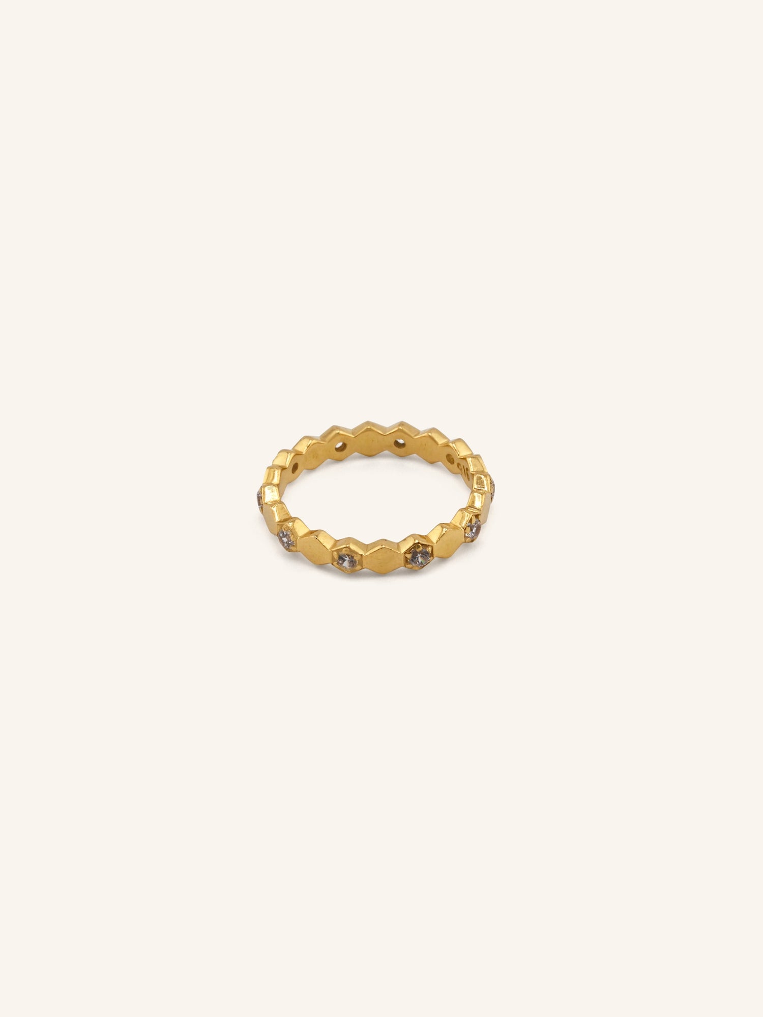 22ct Gold CZ Ring