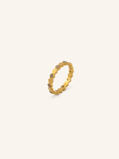 22ct Gold CZ Ring