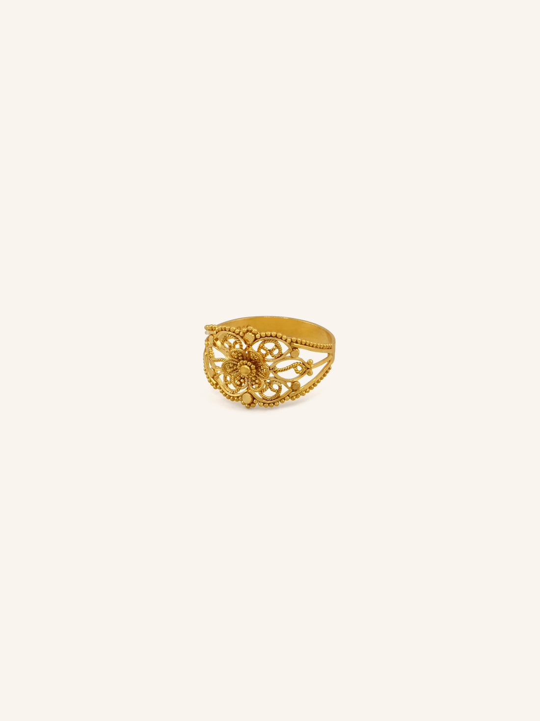 22ct Gold Filigree Ladies Ring