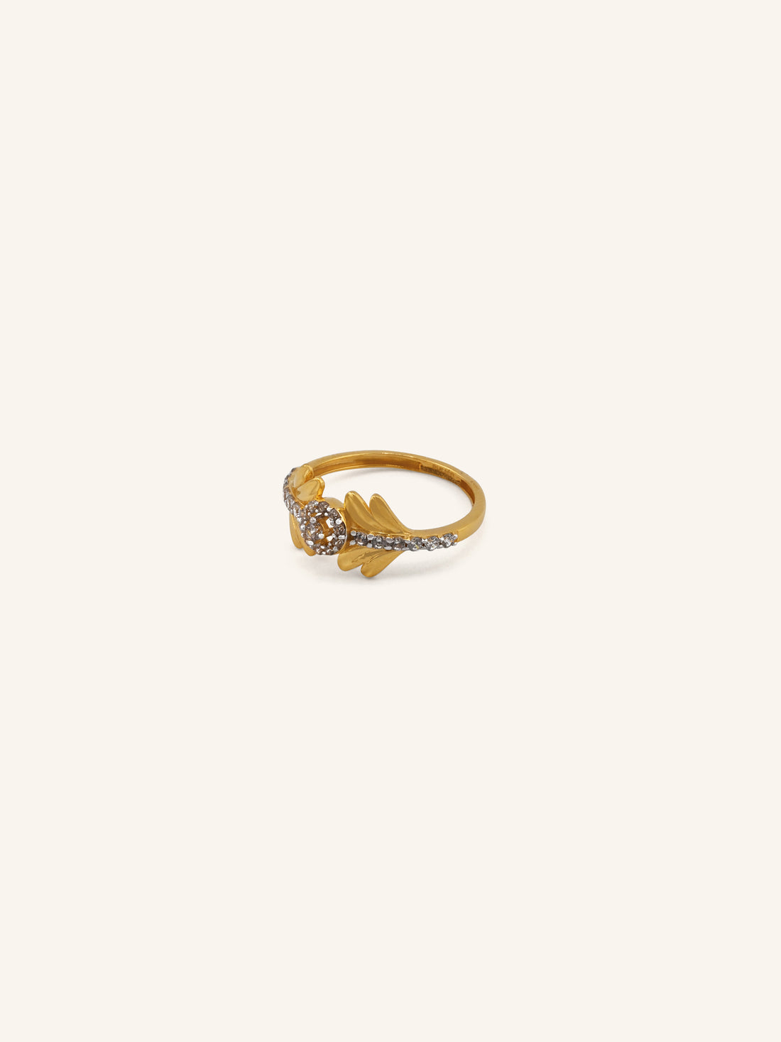22ct Gold CZ Ladies Ring
