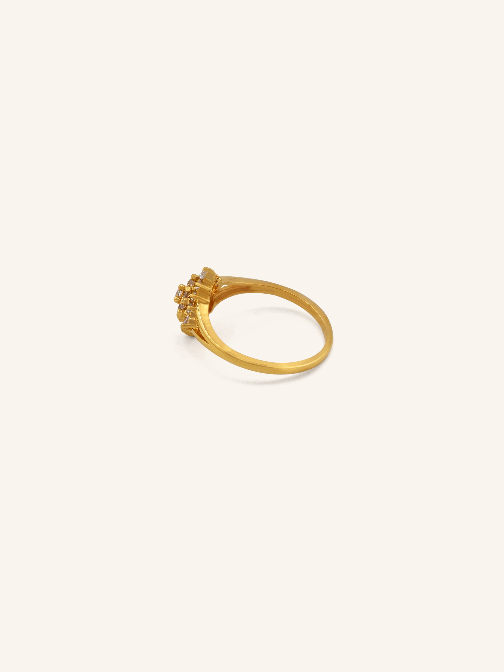 22ct Gold CZ Ladies Ring