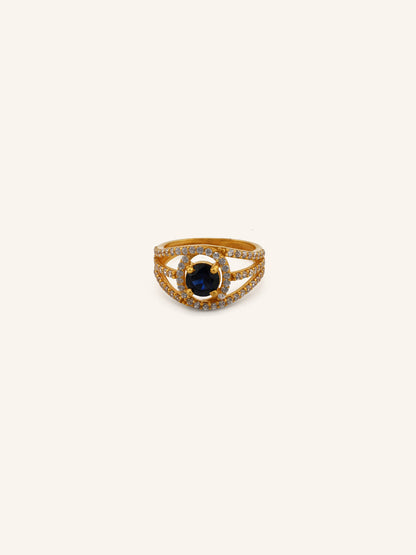 22ct Gold CZ Ladies Ring