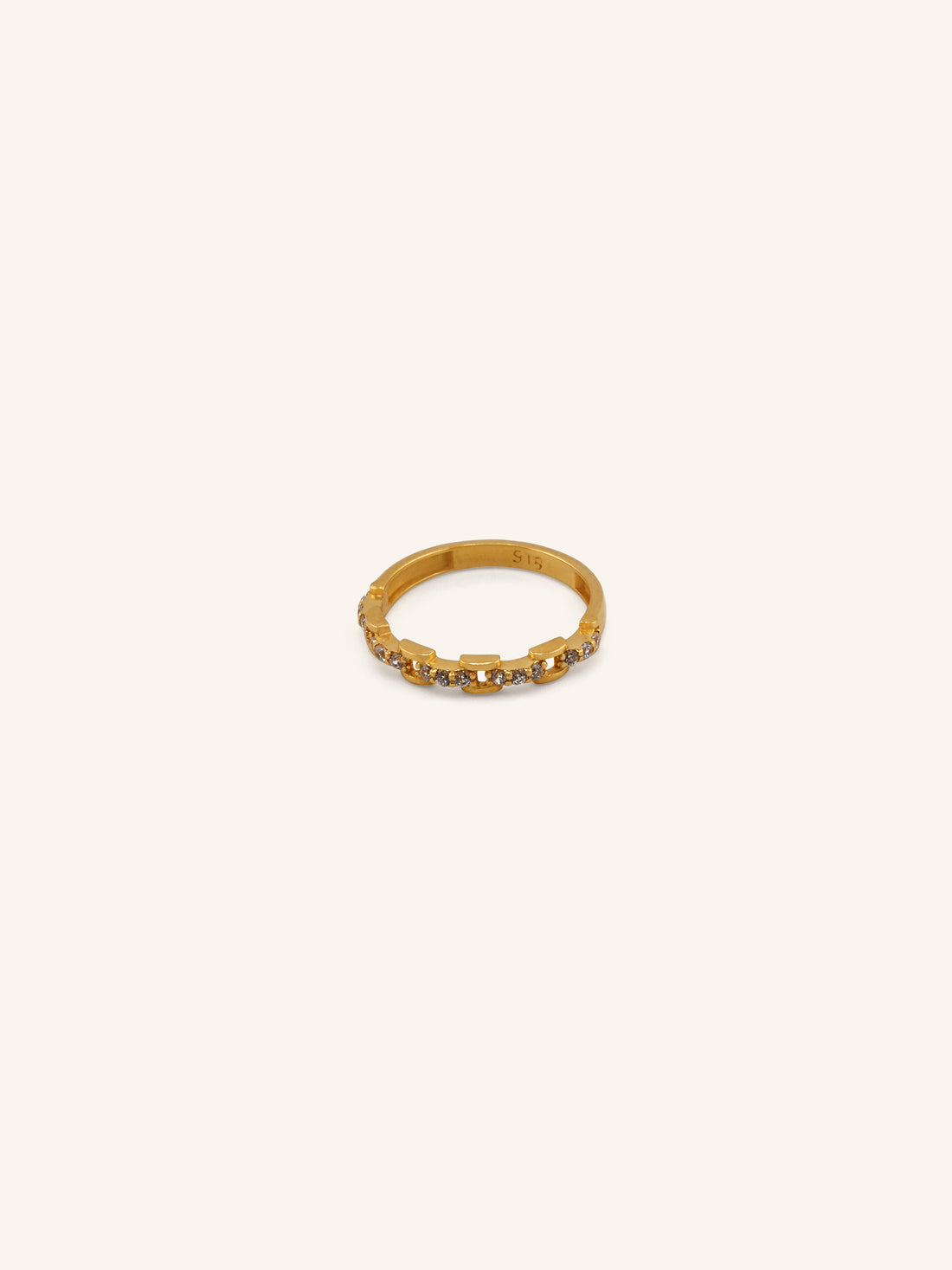 22ct Gold CZ Ring