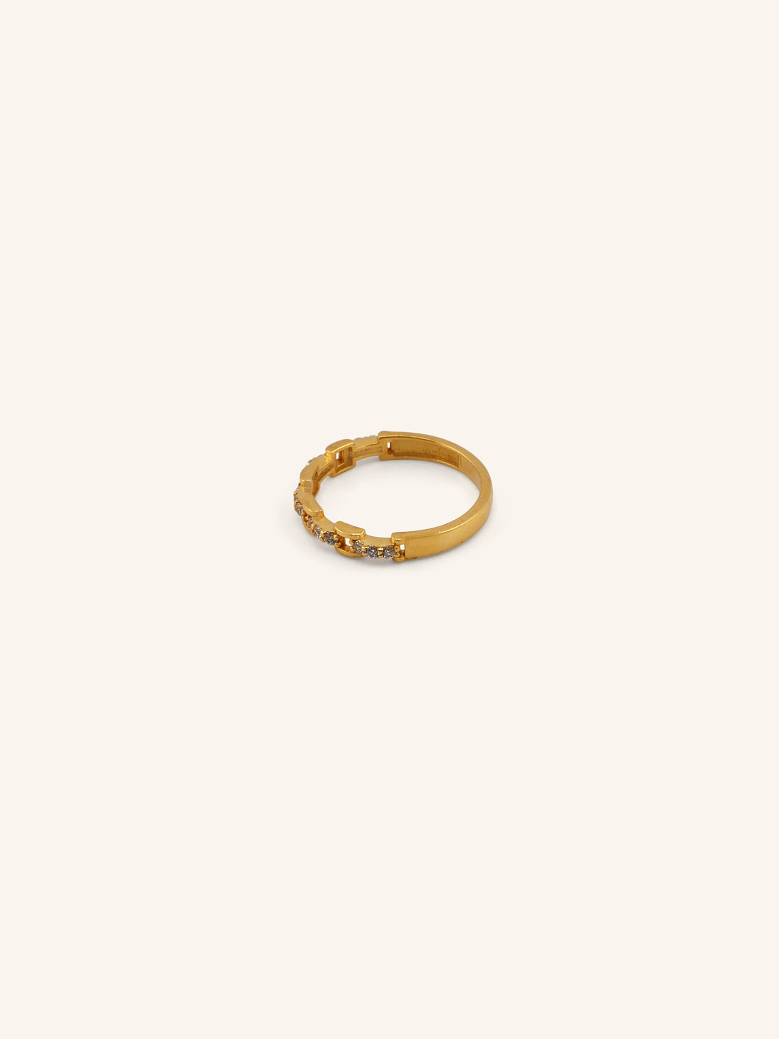 22ct Gold CZ Ring