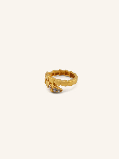 22ct Gold CZ Ladies Ring