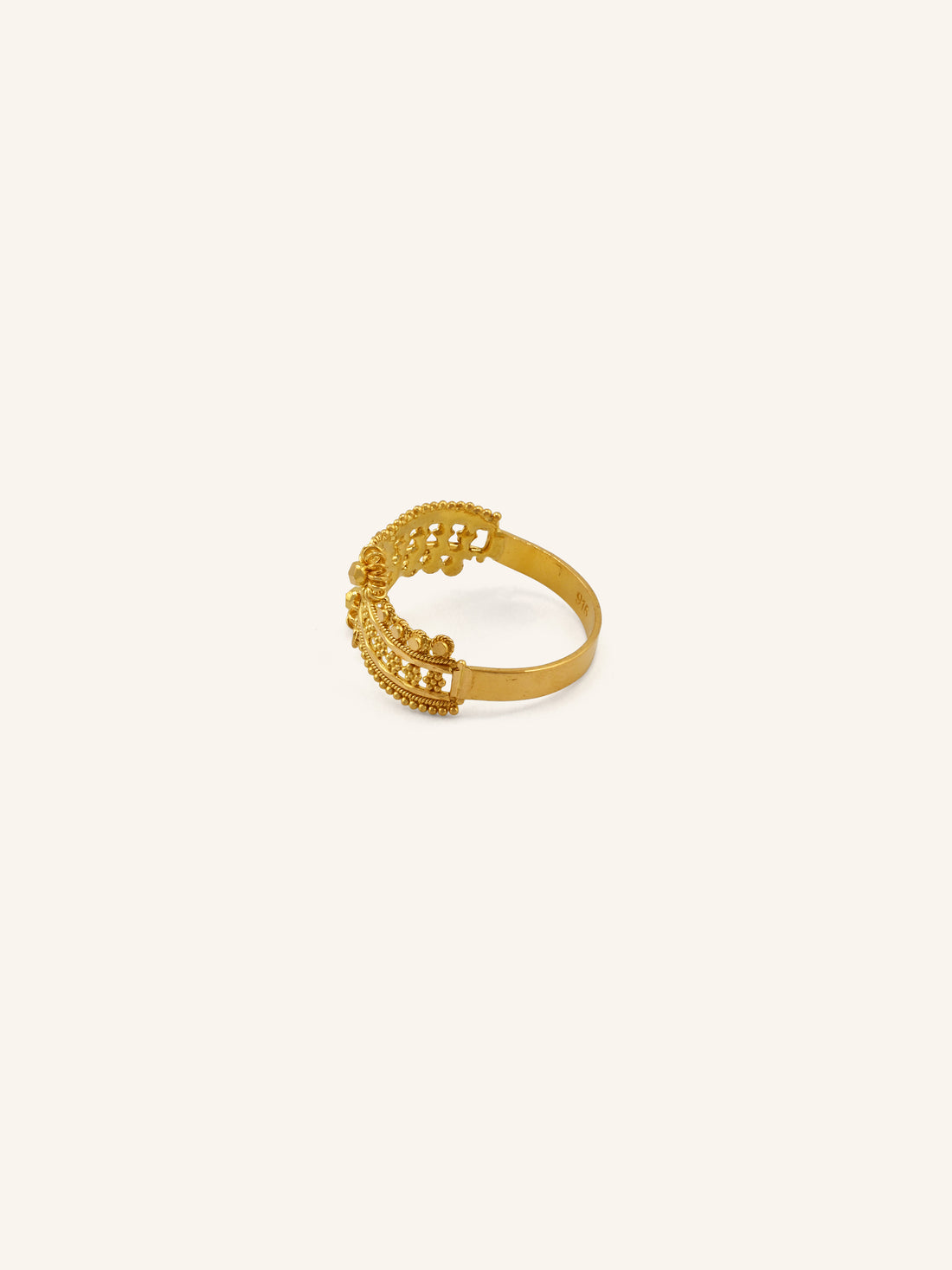22ct Gold Filigree Ladies Ring