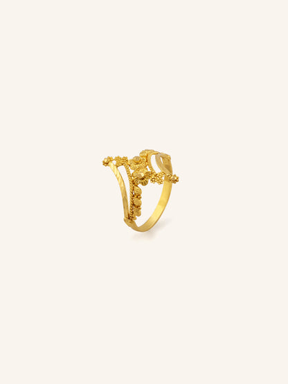 22ct Gold Filigree Ladies Ring