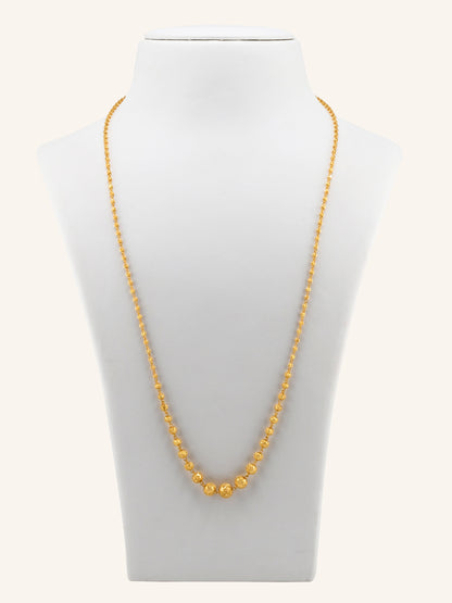 22ct Gold Graduating Ball Long Fancy Chain
