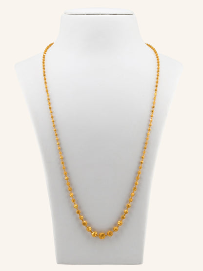 22ct Gold Graduating Ball Long Fancy Chain