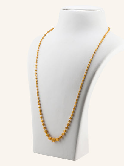 22ct Gold Graduating Ball Long Fancy Chain