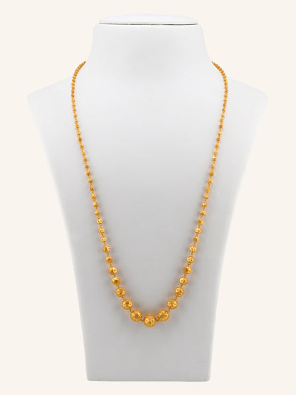 22ct Gold Graduating Ball Long Fancy Chain