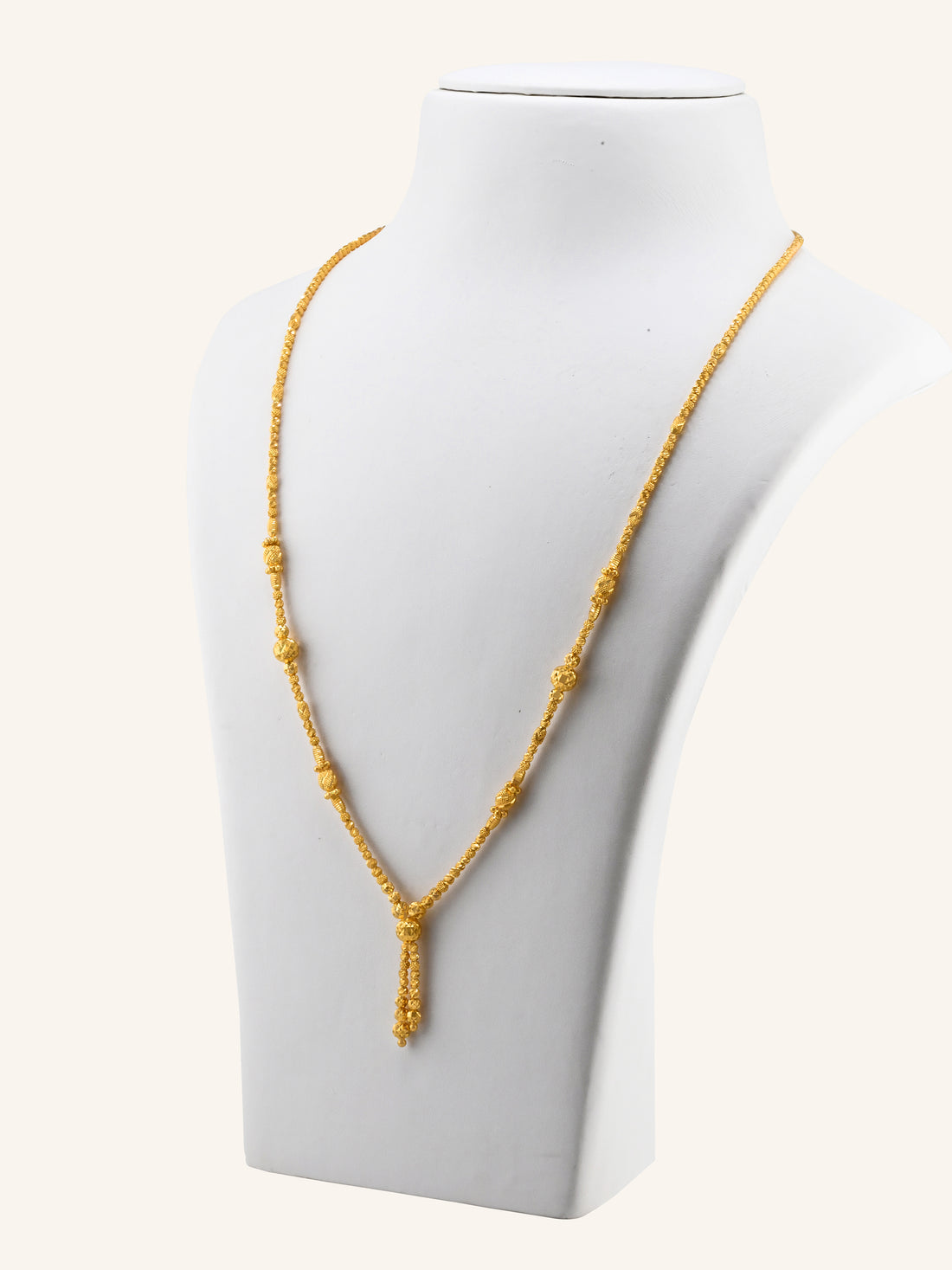 22ct Gold Ball Long Fancy Chain with Hanging