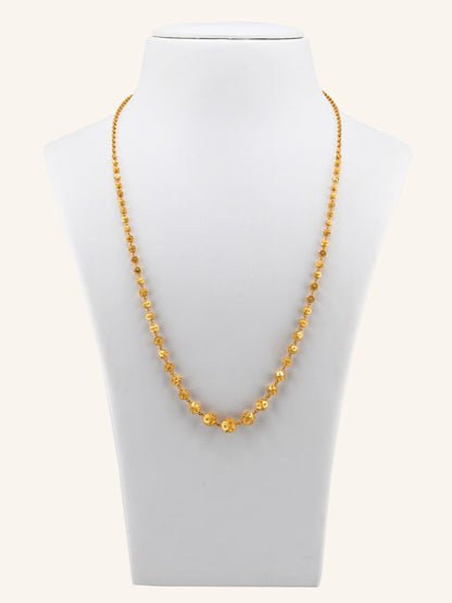 22ct Gold Graduating Ball Long Fancy Chain