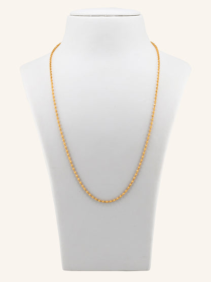 22ct Gold Ball Mala Long Fancy Chain