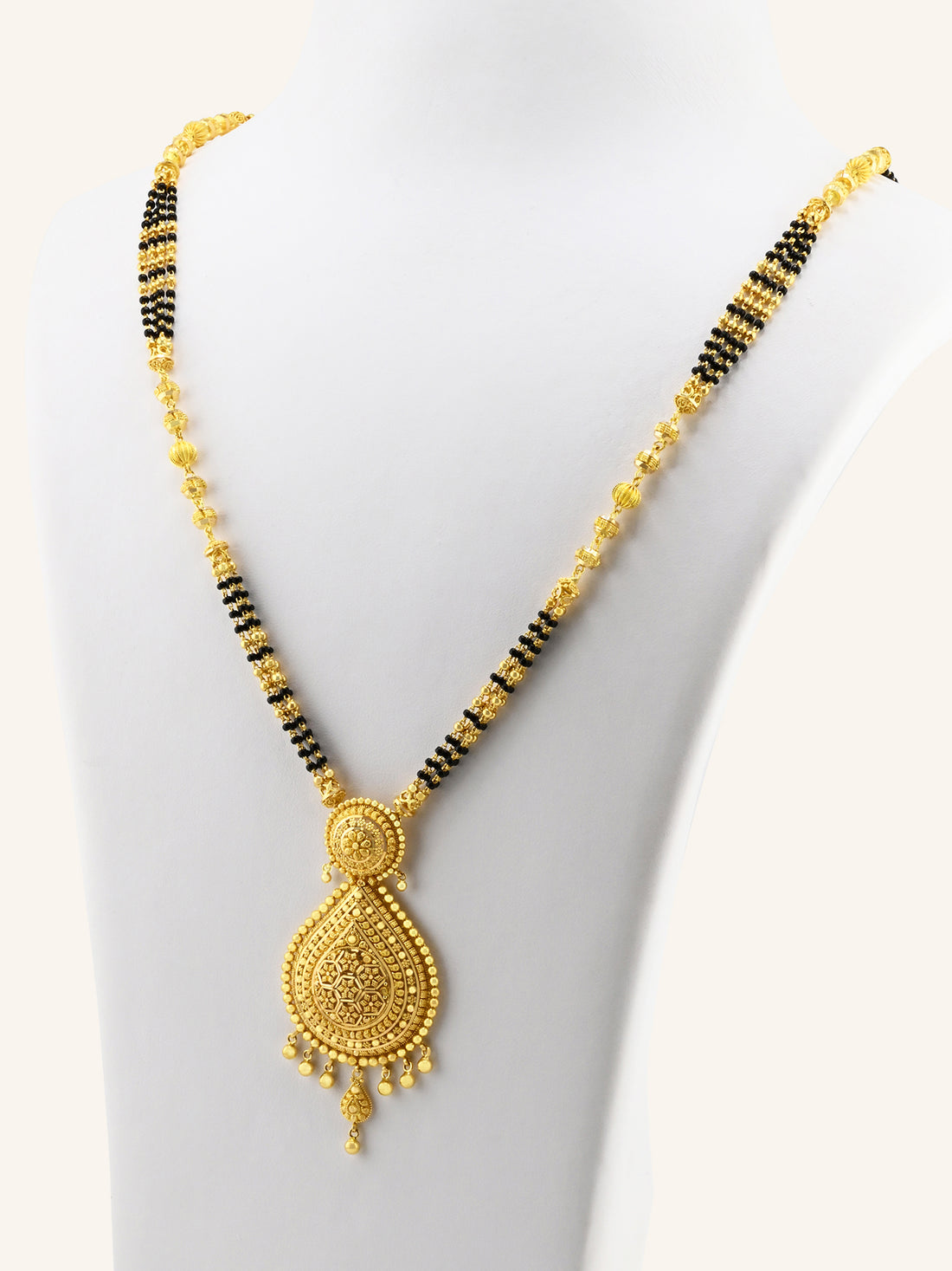 22ct Gold 4 Row Long Mangal Sutra