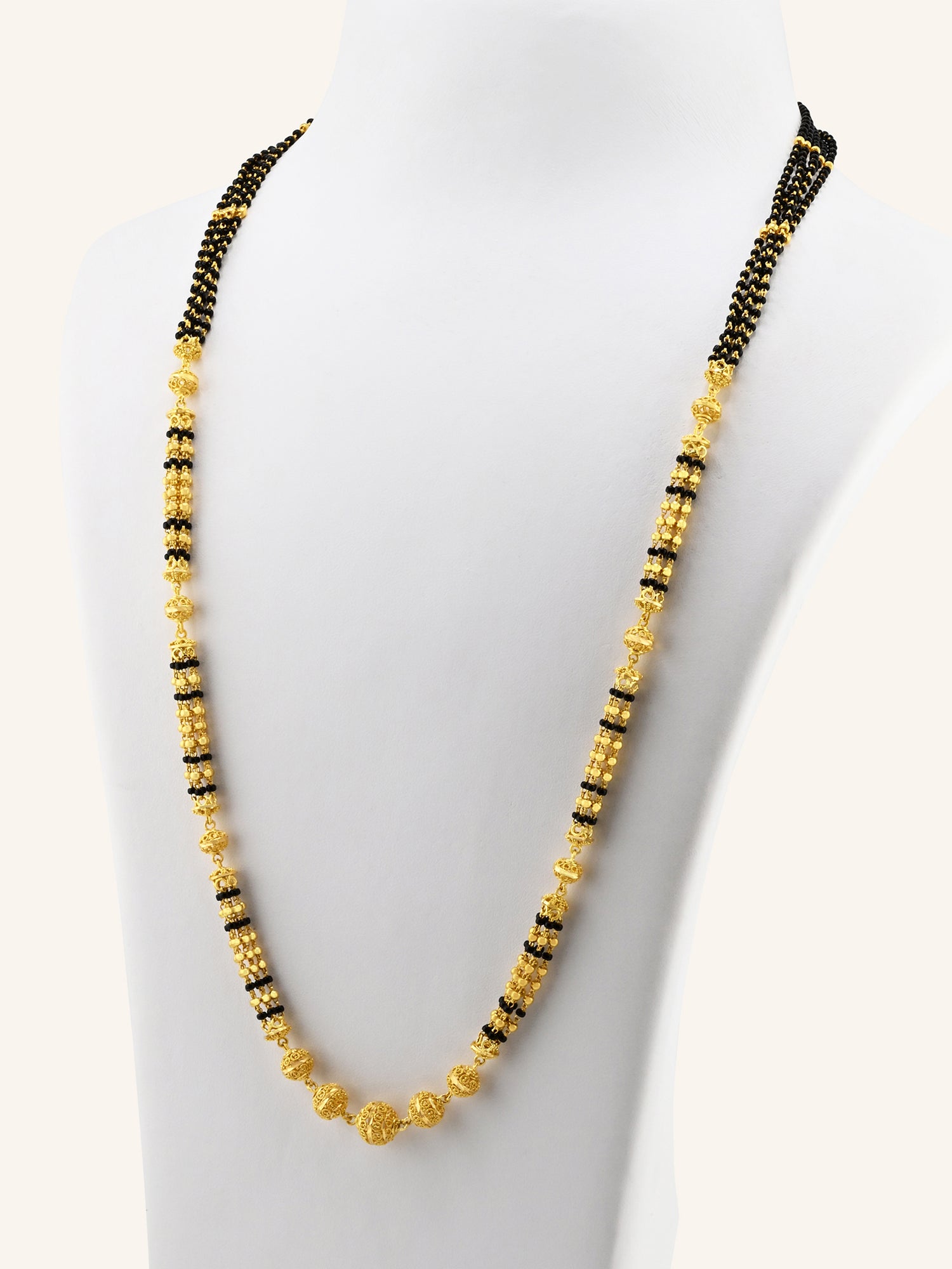 Graceful 22ct Gold 5 Row Long Mangal Sutra