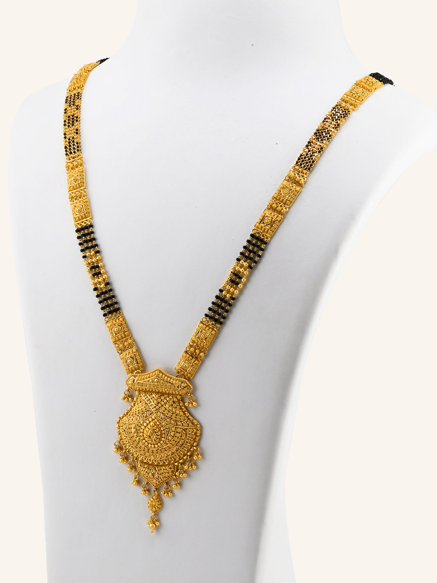 Traditional 22ct Gold 4 Row Long Mangal Sutra