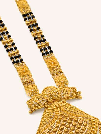 Elegant 22ct Gold 3 Row Long Mangal Sutra