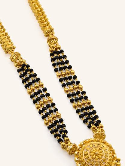 Divine 22ct Gold 4 Row Long Mangal Sutra