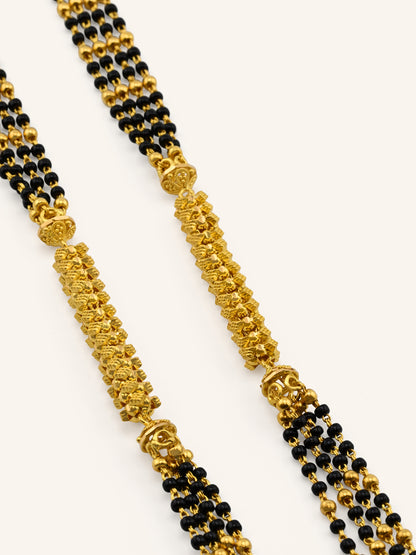 Divine 22ct Gold 4 Row Long Mangal Sutra