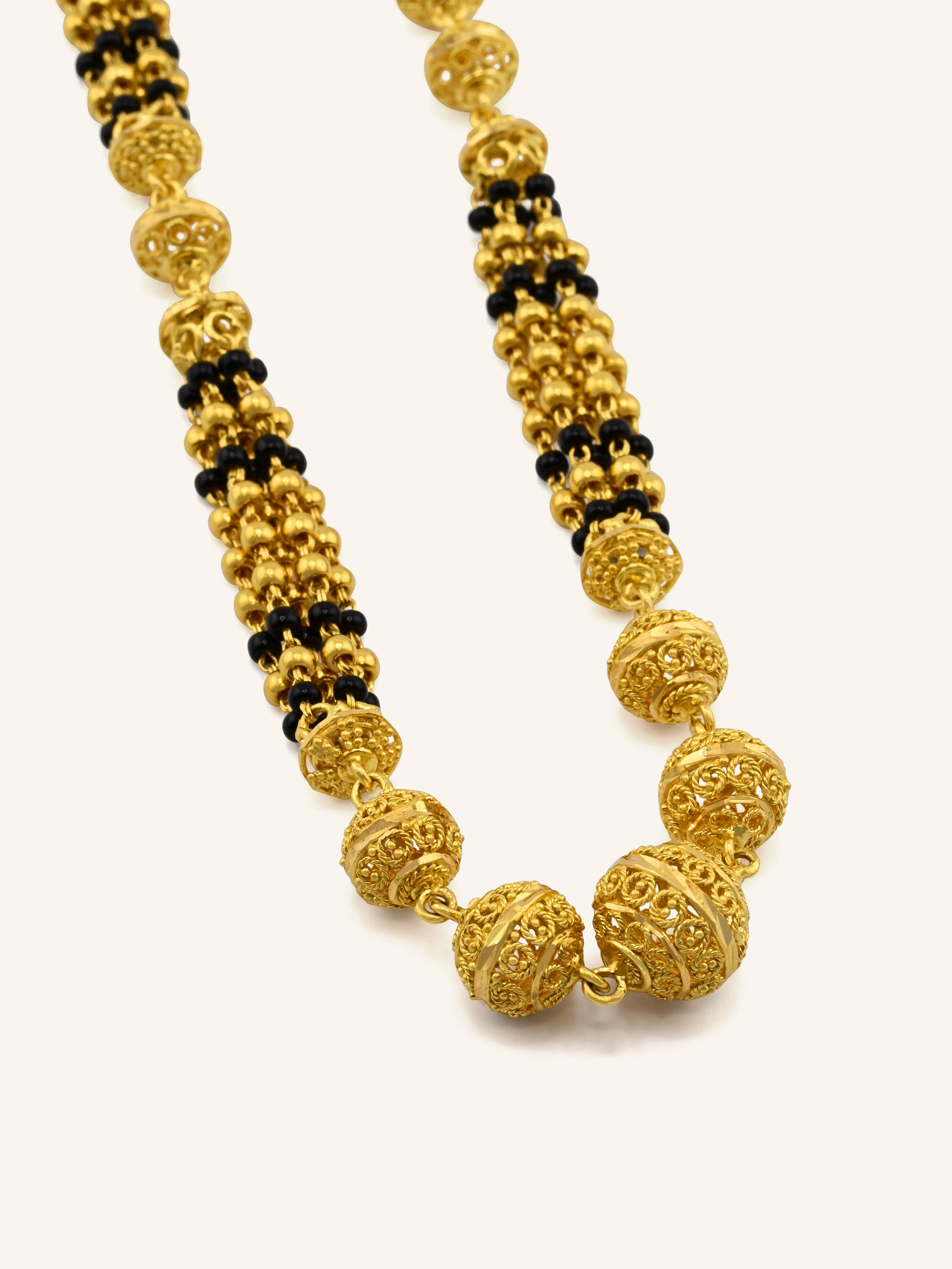 Graceful 22ct Gold 5 Row Long Mangal Sutra