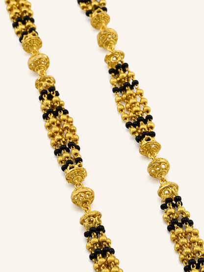 Graceful 22ct Gold 5 Row Long Mangal Sutra