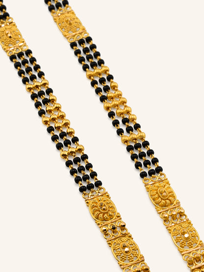 Eternal 22ct Gold 3 Row Long Mangal Sutra