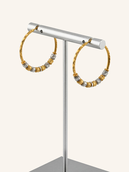 22ct Gold Two Tone Ball Bali