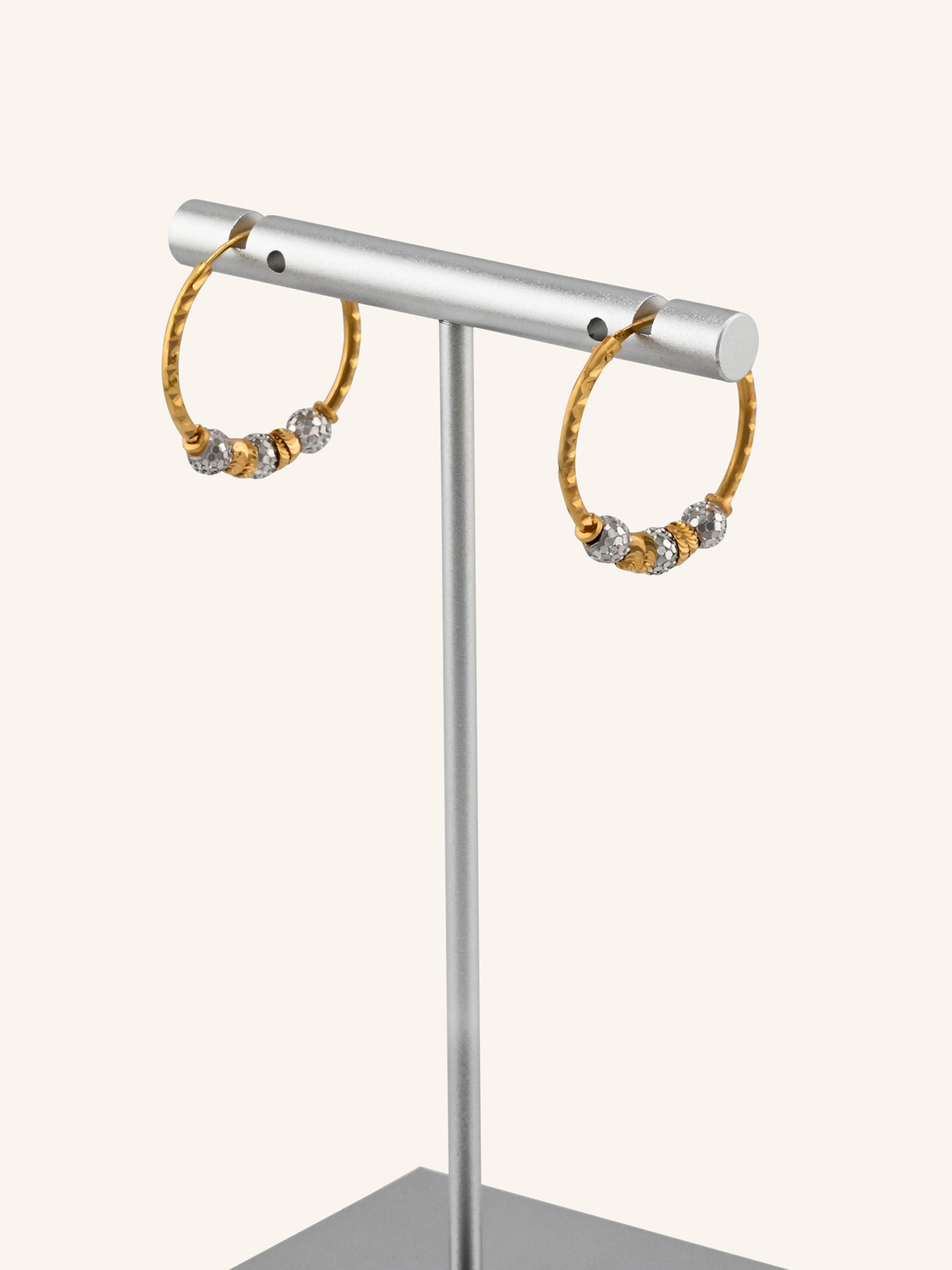22ct Gold Two Tone Ball Bali