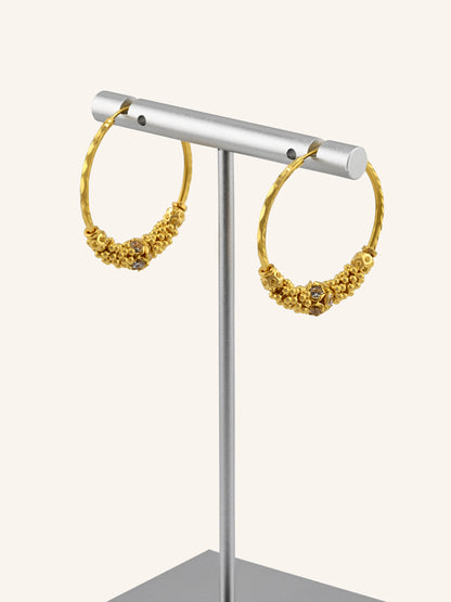 22ct Gold CZ Bali