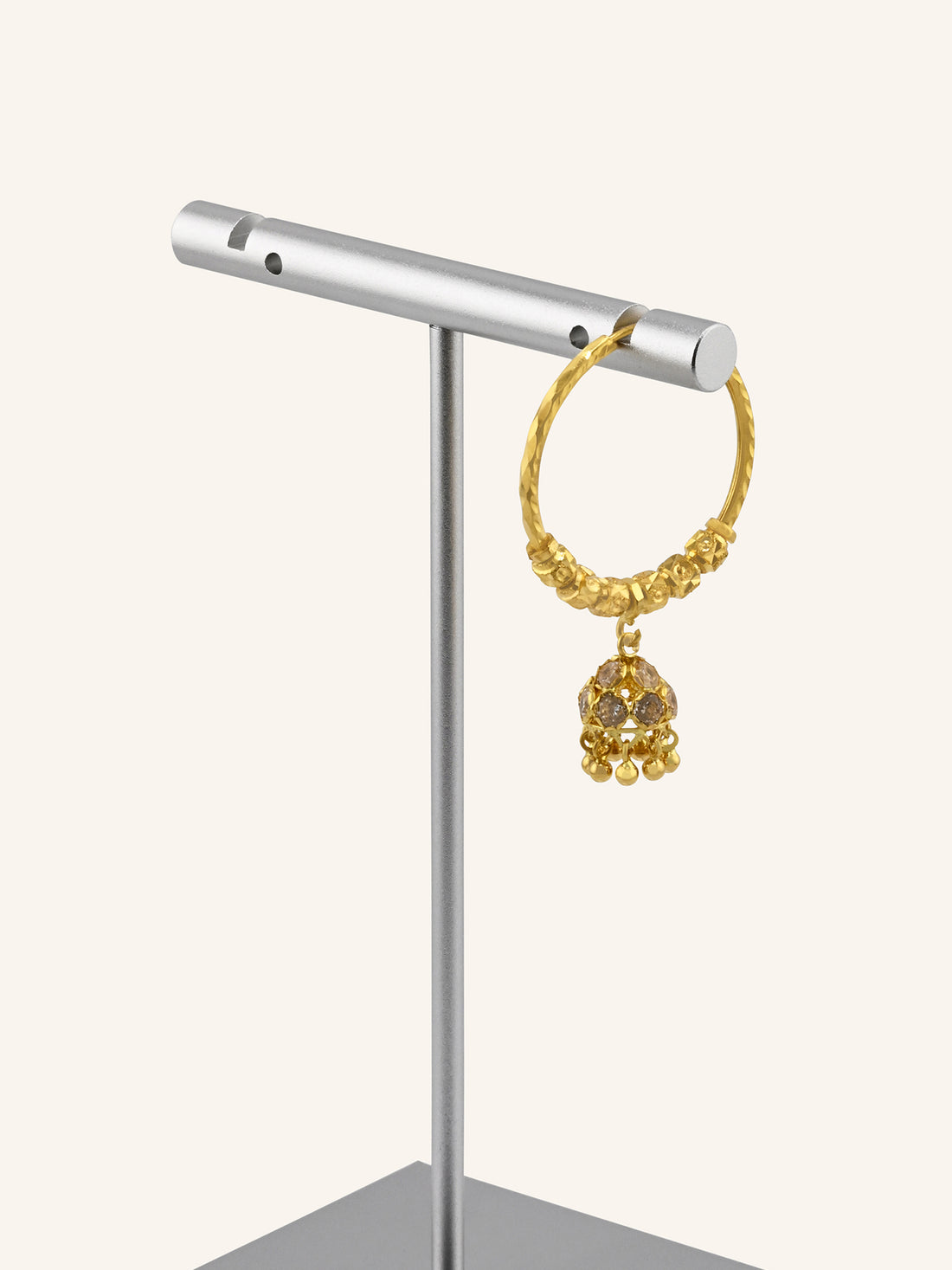 22ct Gold CZ Jhumki Bali