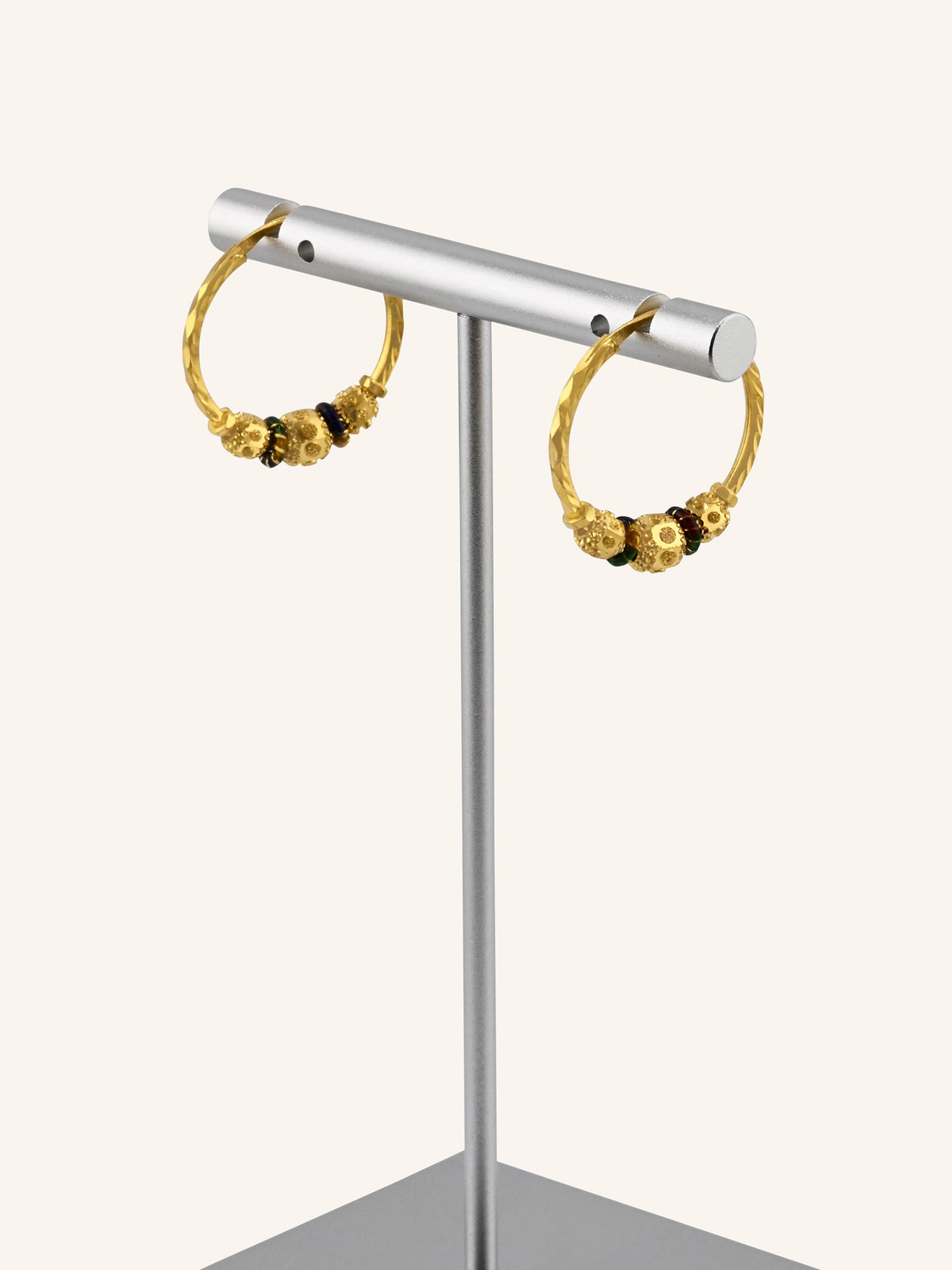 22ct Gold Minakari Ball Bali
