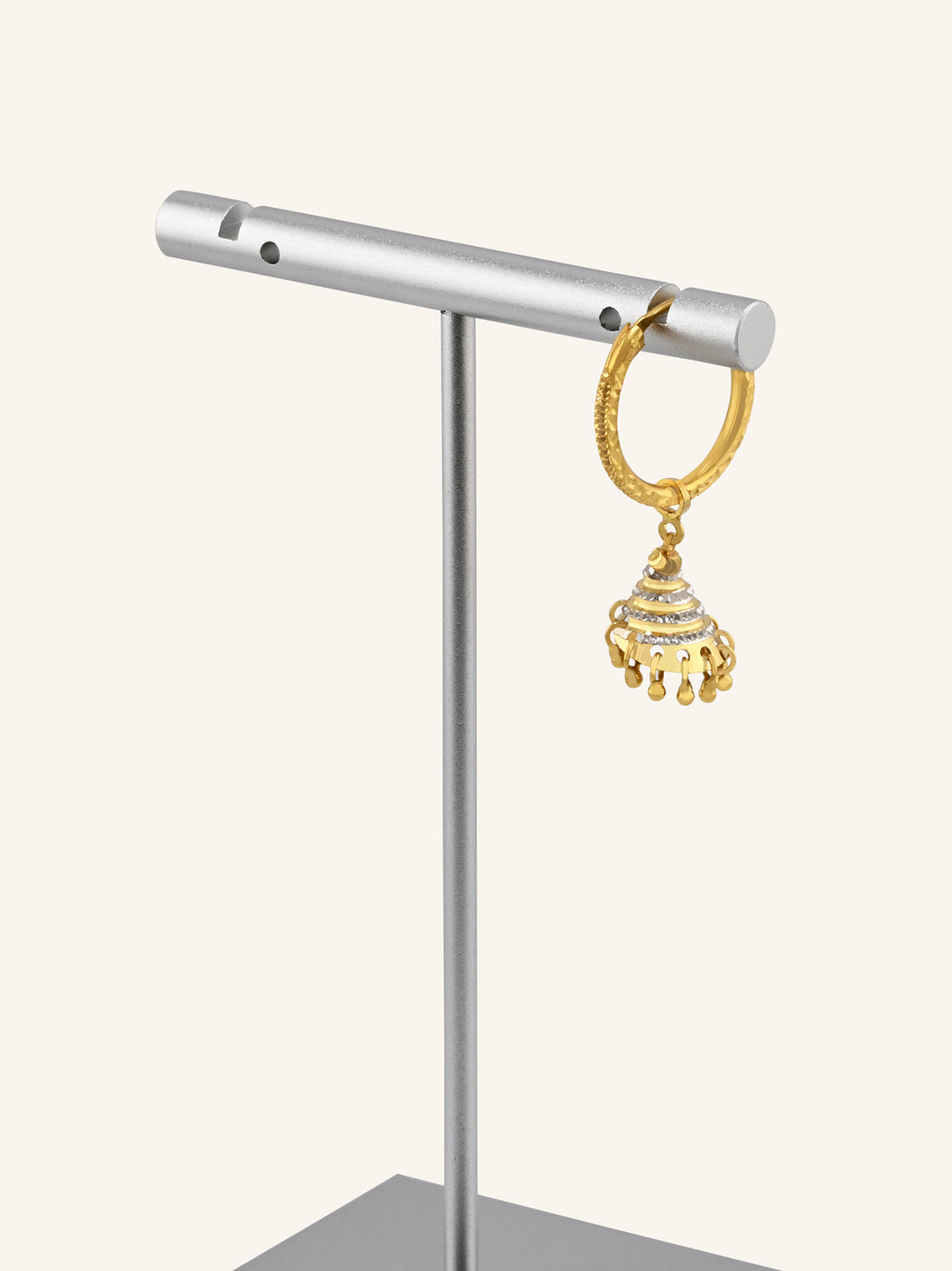 22ct Gold Two Tone Jhumki Bali