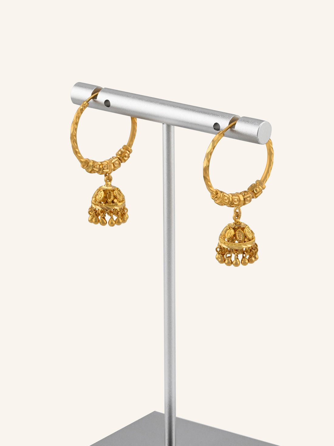 22ct Gold Ball Jhumki Bali