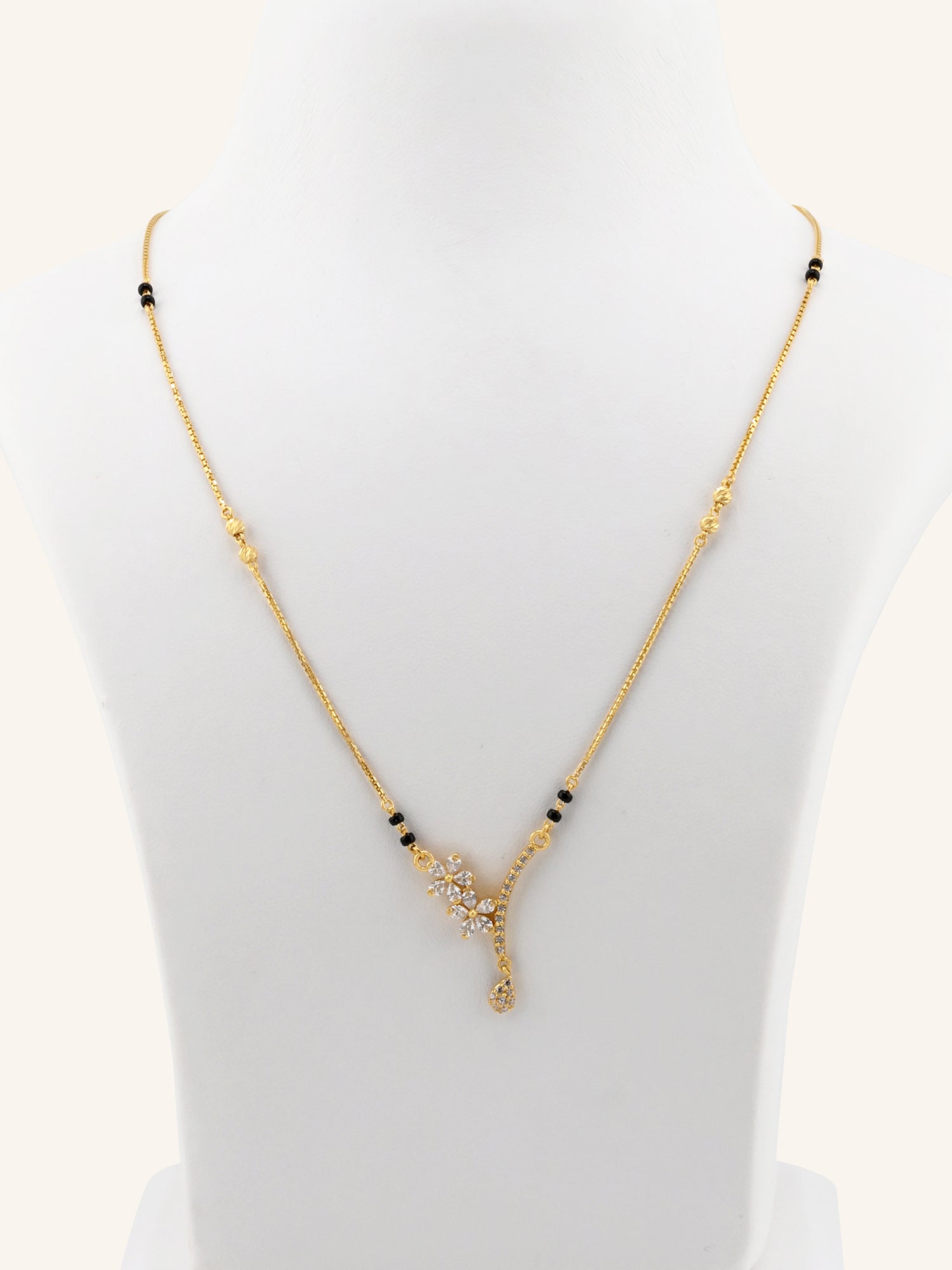 22ct Gold Modern CZ Mangal Sutra