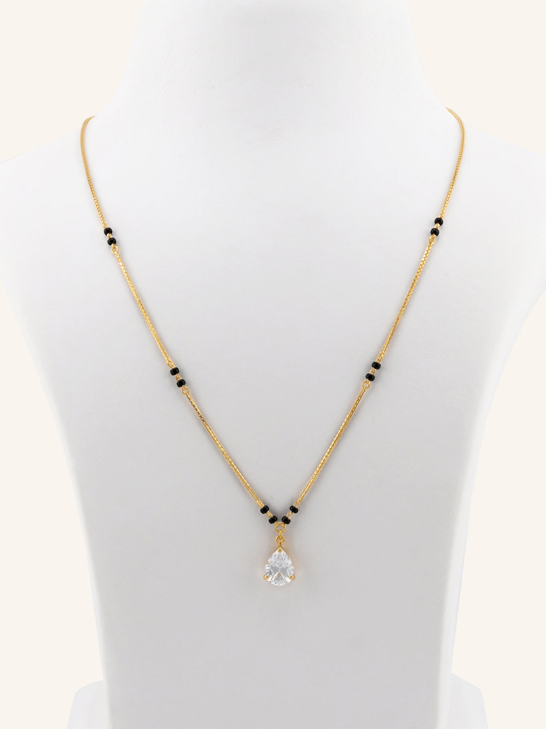 22ct Gold CZ Modern Mangal Sutra
