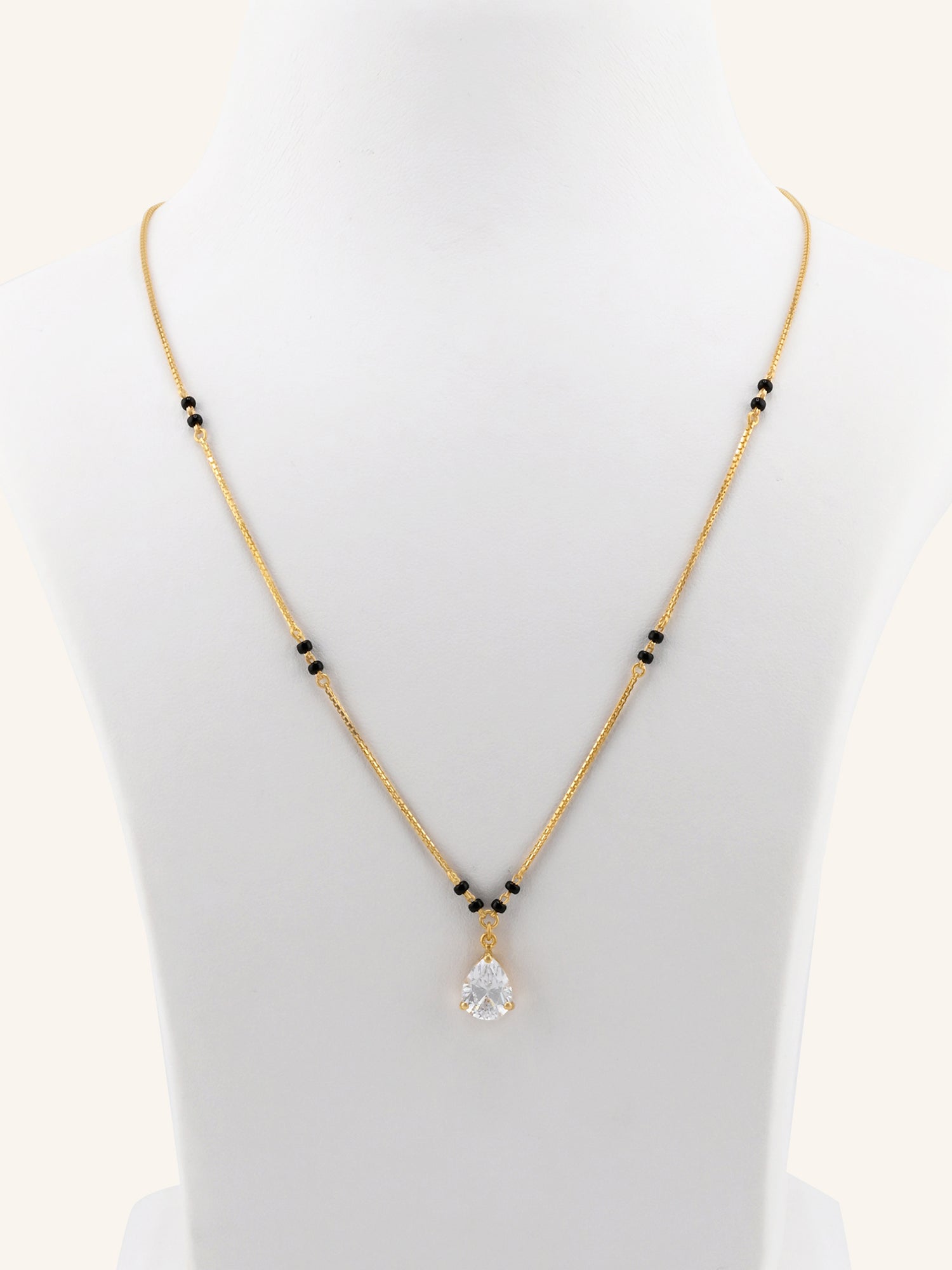 22ct Gold CZ Modern Mangal Sutra