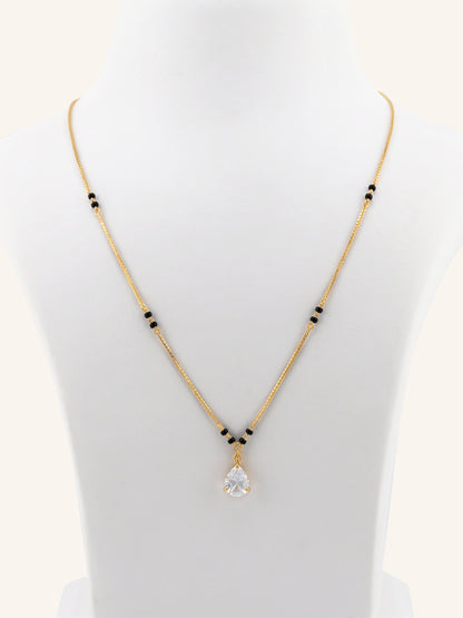 22ct Gold CZ Modern Mangal Sutra