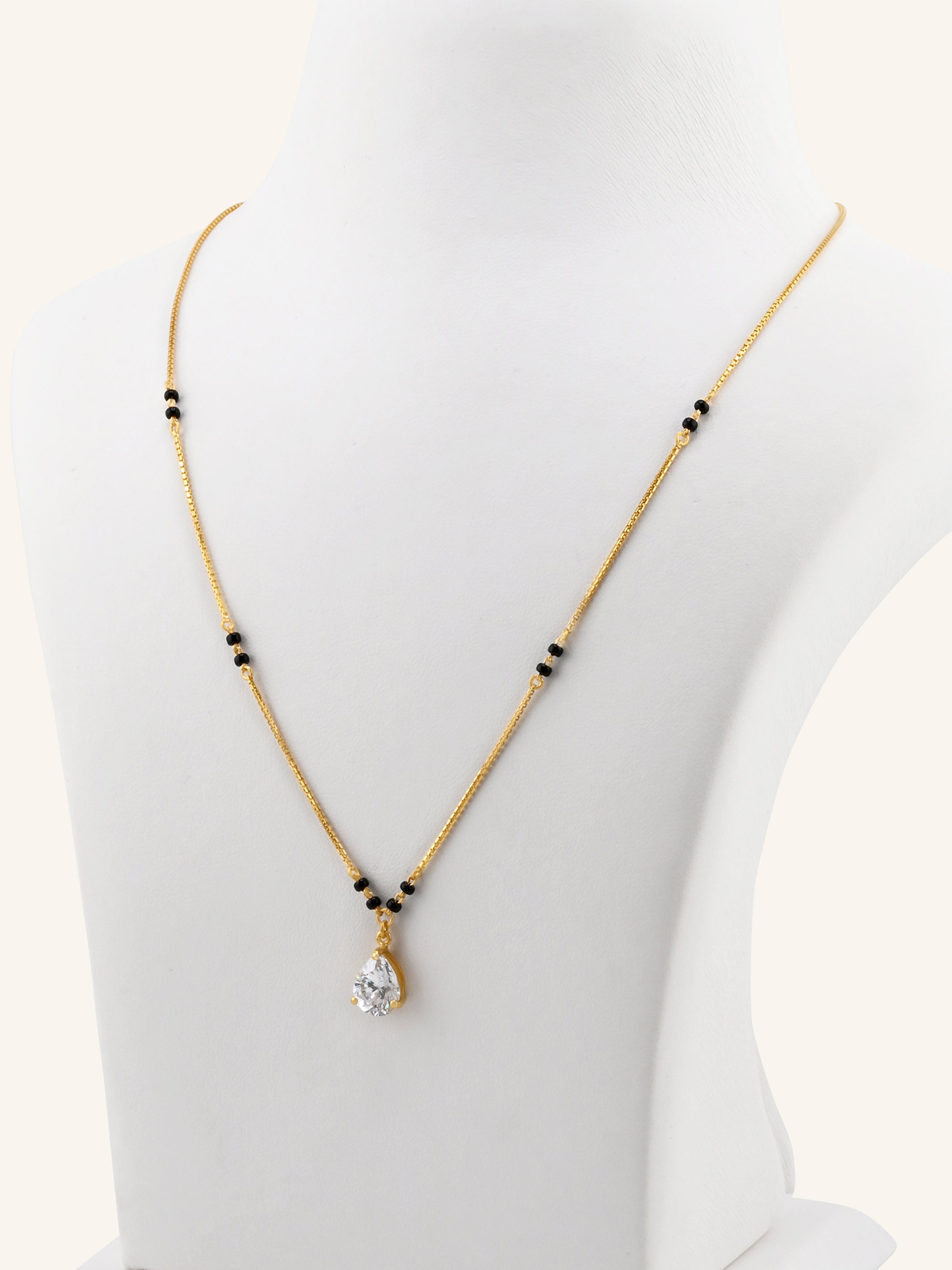22ct Gold CZ Modern Mangal Sutra