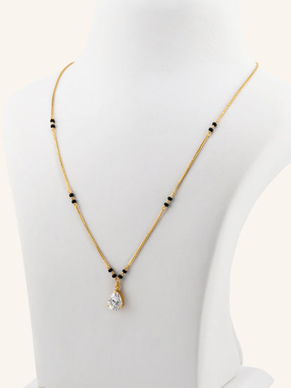 22ct Gold CZ Modern Mangal Sutra