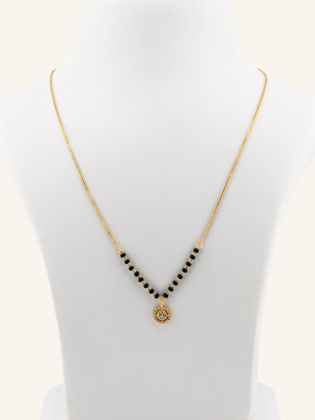 22ct Gold CZ Modern Mangal Sutra