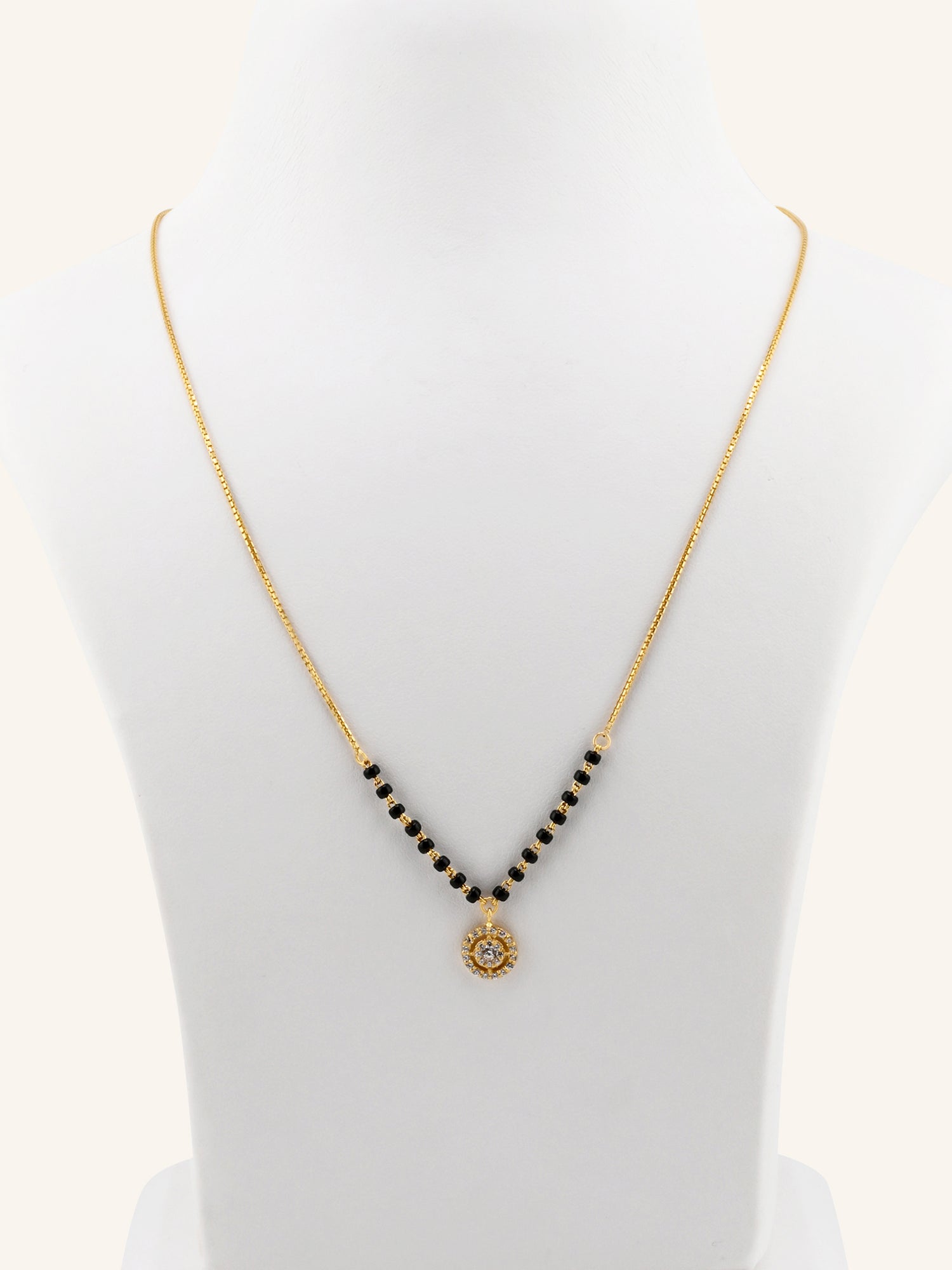 22ct Gold CZ Modern Mangal Sutra
