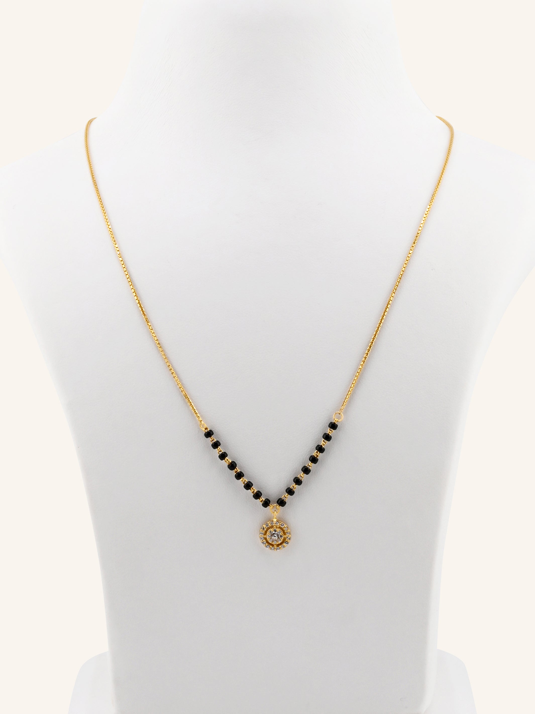 22ct Gold CZ Modern Mangal Sutra