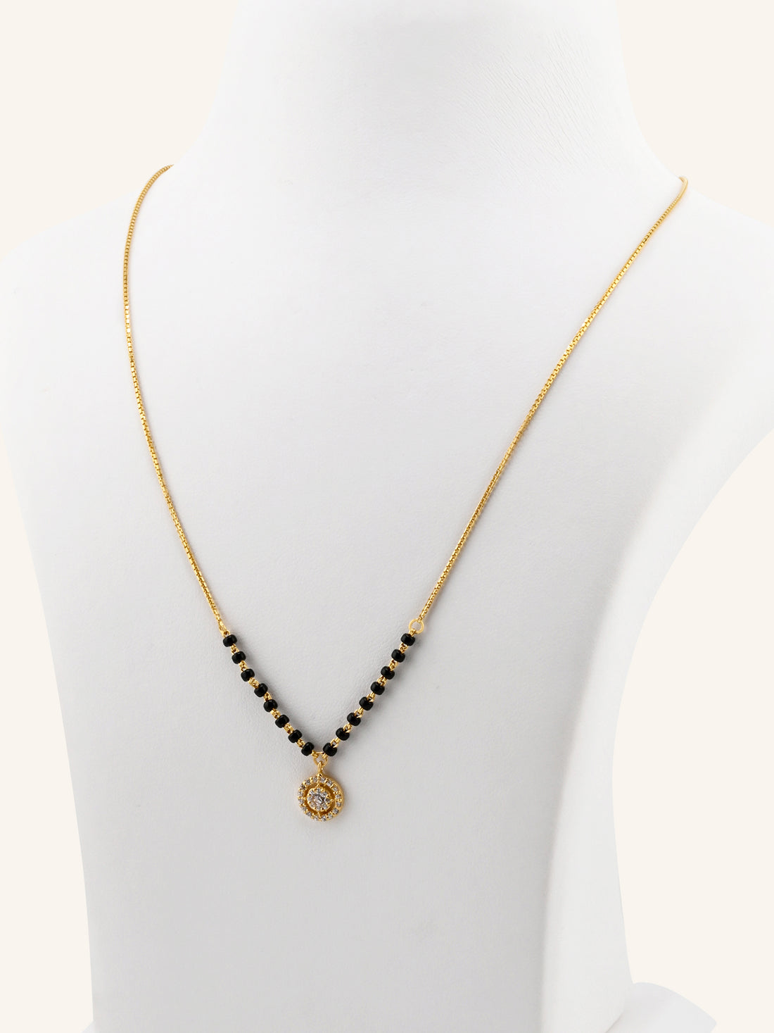 22ct Gold CZ Modern Mangal Sutra
